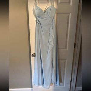 Azazie Light Blue Wedding Dress